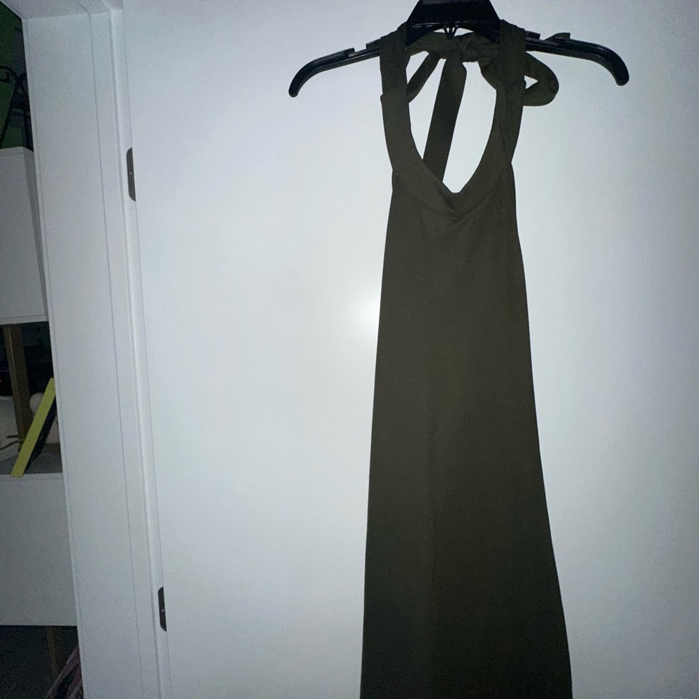 Finesse Olive Backless Dress